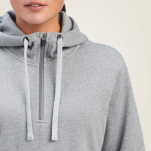 Load image into Gallery viewer, ARIAT Women&#39;s Rebar Skill Set 1/2 Zip Hoodie (heather gray)