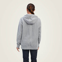 Load image into Gallery viewer, ARIAT Women&#39;s Rebar Skill Set 1/2 Zip Hoodie (heather gray)