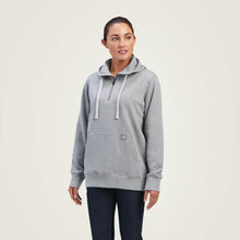 Load image into Gallery viewer, ARIAT Women&#39;s Rebar Skill Set 1/2 Zip Hoodie (heather gray)