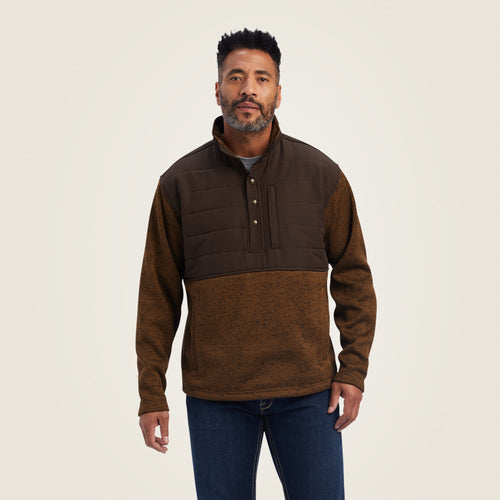 ARIAT Men's Caldwell Reinforced Snap Sweater (Brindlewood)