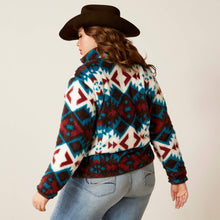 Load image into Gallery viewer, SALE ARIAT Women&#39;s Berber Snap Front Sweatshirt (Plainsview Print)