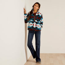 Load image into Gallery viewer, SALE ARIAT Women&#39;s Berber Snap Front Sweatshirt (Plainsview Print)