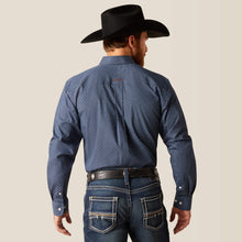 Load image into Gallery viewer, ARIAT Mens Keagan Fitted Long Sleeve Shirt Darkest Indigio