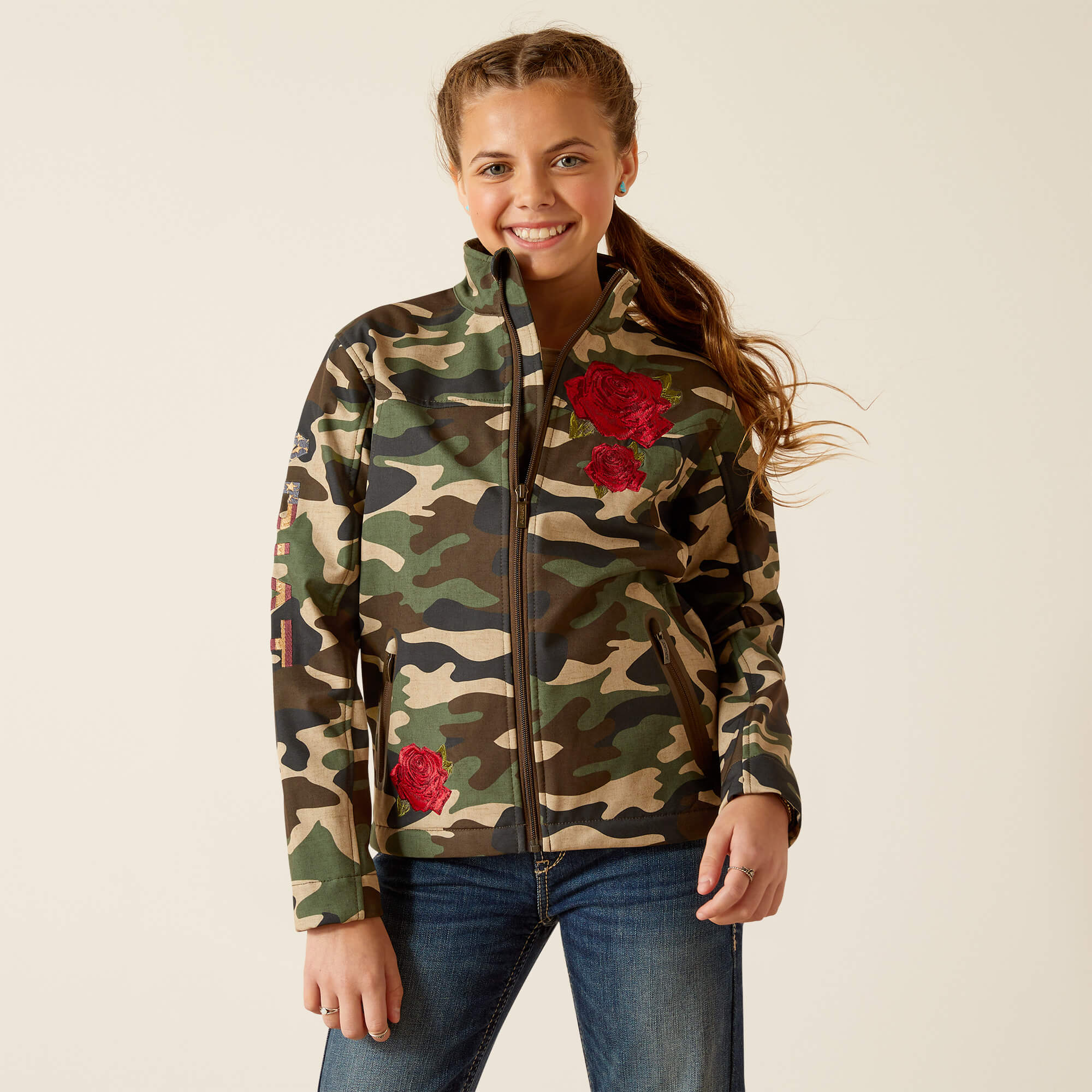 SALE ARIAT Kids Team Softshell Rodeo Quincy Jacket1