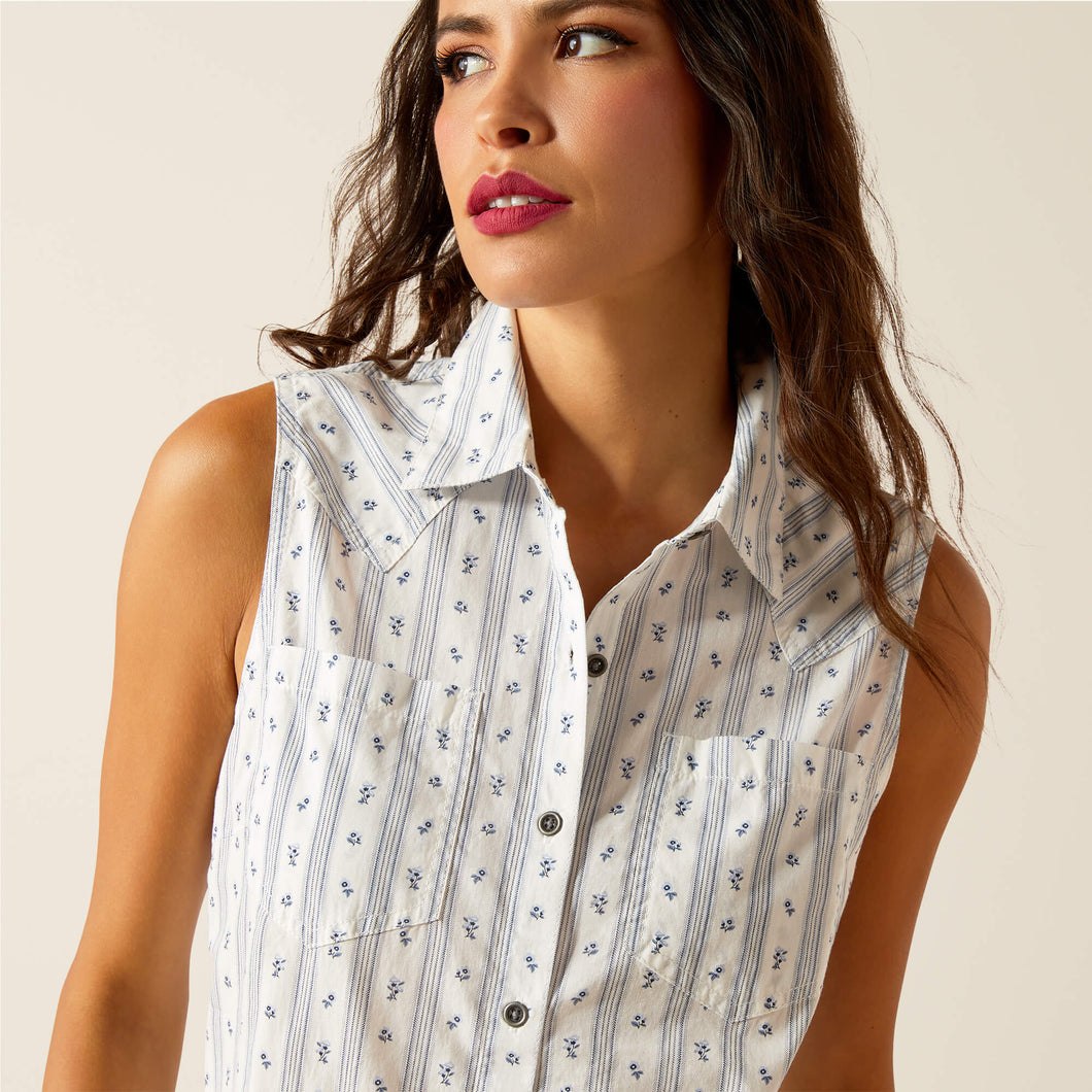 SALE ARIAT Billie Jean Shirt (Mama's Floral Stripe)