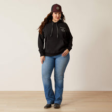 Load image into Gallery viewer, ARIAT Womens Steer Stitch Hoodie (Black)