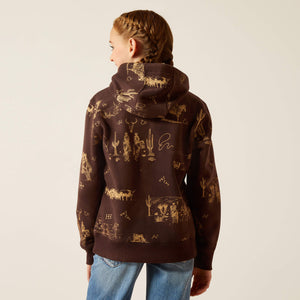 ARIAT Kids Ranch Scene Hoodie