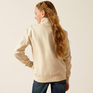 ARIAT Pasture 1/4 Zip Sweatshirt (Oatmeal)