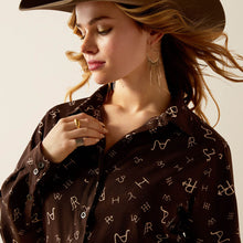 Load image into Gallery viewer, ARIAT Long Sleeve Homestyle Cattle Brand Shirt