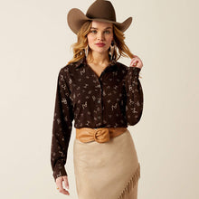 Load image into Gallery viewer, ARIAT Long Sleeve Homestyle Cattle Brand Shirt