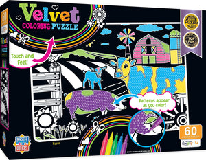 Velvet Coloring - Farm 60 Piece Puzzle