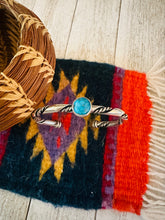 Load image into Gallery viewer, Navajo Sterling Silver &amp; Morenci Turquoise Cuff Bracelet