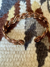 Load image into Gallery viewer, Vintage Handmade Copper Cuff Bracelet