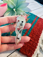 Load image into Gallery viewer, Navajo Sterling Silver &amp; Mother of Pearl Kachina Pendant