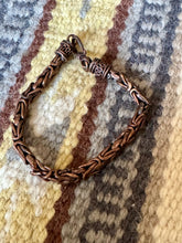 Load image into Gallery viewer, Vintage Handmade Copper Link Bracelet