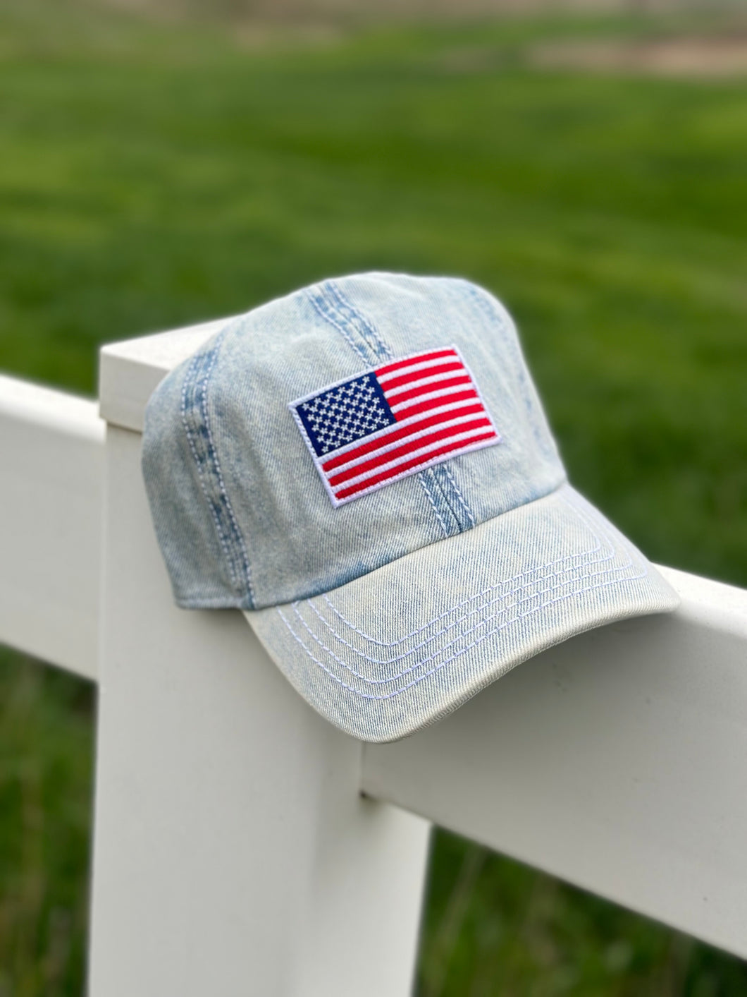 Hat - AMERICANA FLAG PATCH DENIM