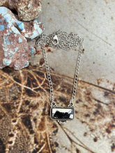 Load image into Gallery viewer, Handmade Sterling Silver White Buffalo Necklace "Signed Nizhoni"