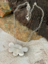 Load image into Gallery viewer, Handmade Sterling Silver White Buffalo Necklace "Signed Nizhoni"