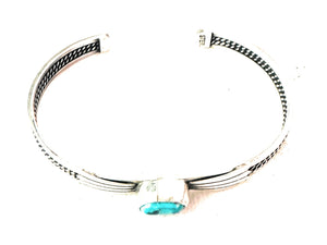 Navajo Sterling Silver & Turquoise Cuff Bracelet