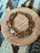 Load image into Gallery viewer, Vintage Handmade Copper Link Bracelet