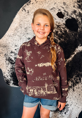 ARIAT Kids Ranch Scene Hoodie