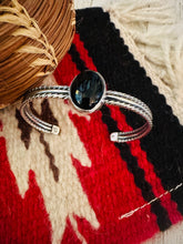 Load image into Gallery viewer, Navajo Sterling Silver &amp; Black Onyx Cuff Bracelet