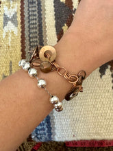 Load image into Gallery viewer, Vintage Handmade Copper Charm Bracelet