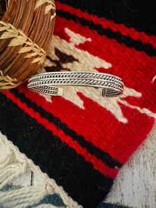 Navajo Sterling Silver Cuff Bracelet