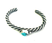 Load image into Gallery viewer, Navajo Sterling Silver &amp; Turquoise Cuff Bracelet