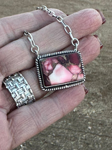 *Authentic* Beautiful Handmade Sterling Silver Dahlia Rose Necklace