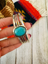 Load image into Gallery viewer, Navajo Sterling Silver &amp; Turquoise Cuff Bracelet