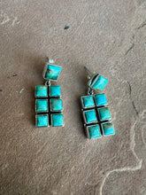 Load image into Gallery viewer, Handmade Turquoise and Sterling Silver Dangles