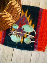 Load image into Gallery viewer, Navajo Sterling Silver &amp; Turquoise Cuff Bracelet by Francis Fred