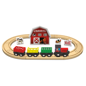 Old Macdonald's Farm Tractor Train Play Set