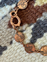 Load image into Gallery viewer, Vintage Handmade Copper Link Bracelet