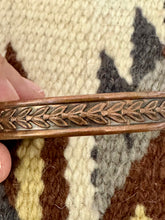 Load image into Gallery viewer, Vintage Handmade Copper Cuff Bracelet