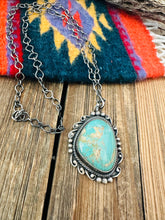 Load image into Gallery viewer, Navajo Sterling Silver &amp; Turquoise Necklace