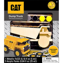 Load image into Gallery viewer, Cat - Caterpillar Dump Truck Wood Paint Kit