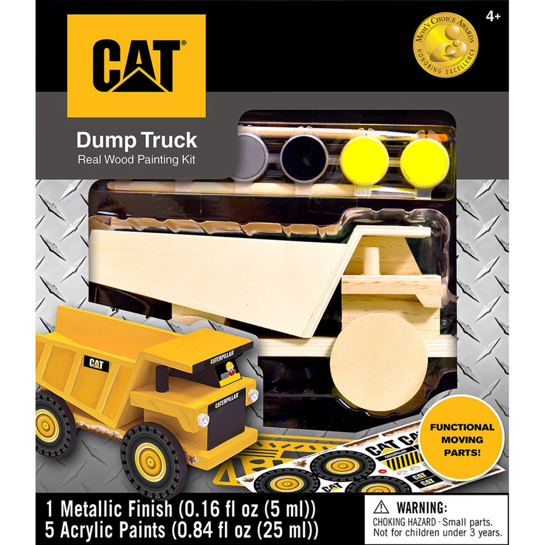 Cat - Caterpillar Dump Truck Wood Paint Kit