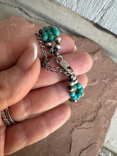 Load image into Gallery viewer, COWGIRL UP Handmade Sterling Silver &amp; Turquoise Beaded Bracelet