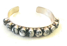 Load image into Gallery viewer, *AUTHENTIC* Navajo Sterling Silver &amp; White Buffalo Cuff Bracelet (Copy)