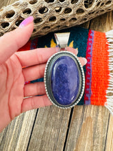 Load image into Gallery viewer, Navajo Charoite and Sterling Silver Star Pendant