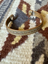 Load image into Gallery viewer, Vintage Handmade Copper Cuff Bracelet