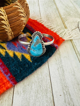 Load image into Gallery viewer, Navajo Sterling Silver &amp; Turquoise Cuff Bracelet by Francis Fred