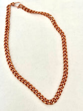 Load image into Gallery viewer, Vintage Handmade Copper Chain Link Necklace