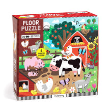 Load image into Gallery viewer, Puzzle - Farm Friends 25 Piece Floor Puzzle with Shaped Pieces