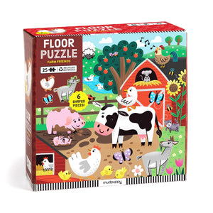 Puzzle - Farm Friends 25 Piece Floor Puzzle with Shaped Pieces