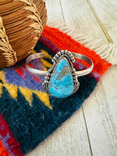 Load image into Gallery viewer, Navajo Sterling Silver &amp; Turquoise Cuff Bracelet by Francis Fred