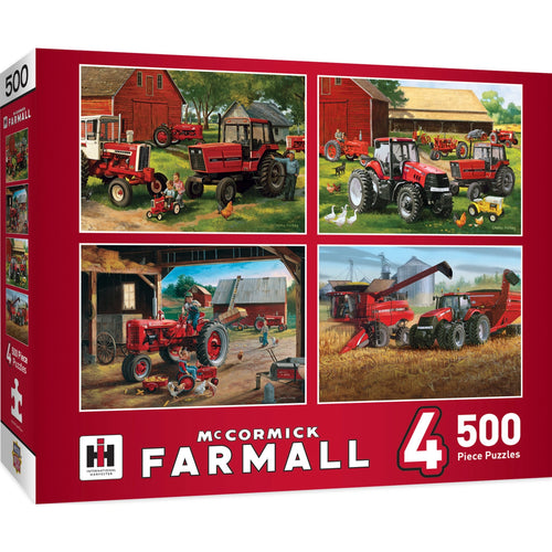 Farmall 4-Pack 500 Piece Puzzles