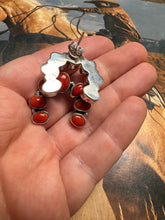 Load image into Gallery viewer, Handmade Sterling Silver Coral Post Naja Earrings